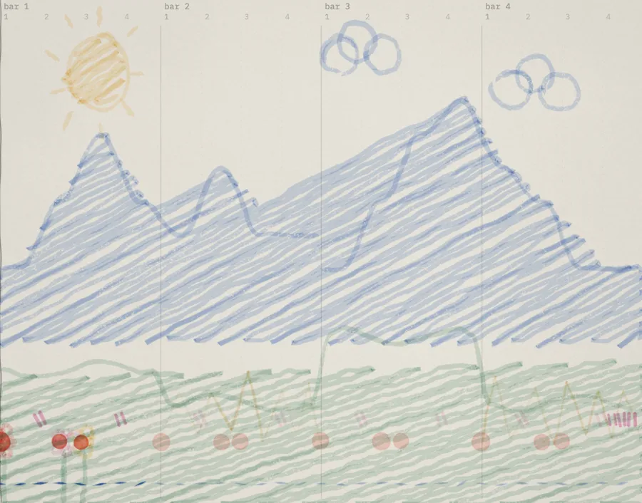 drawing: scribble · kids landscape